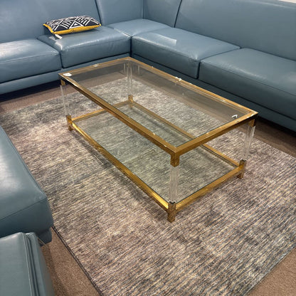 Gold & Glass Coffee Table