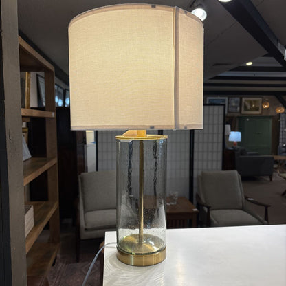 Gold & Glass Table Lamp