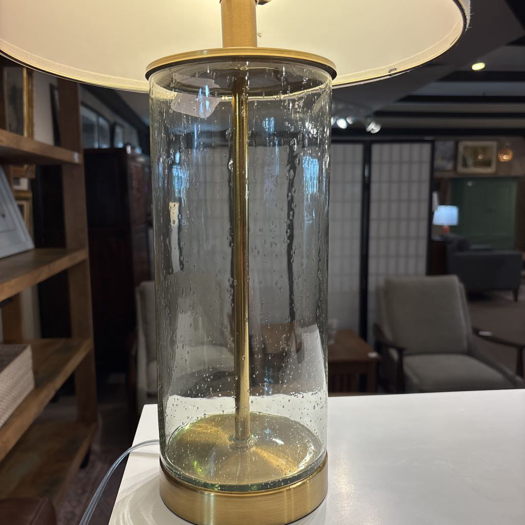 Gold & Glass Table Lamp