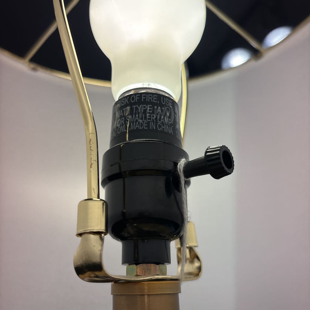 Gold & Glass Table Lamp