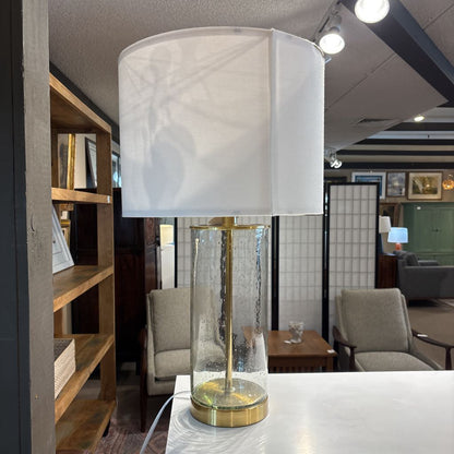 Gold & Glass Table Lamp