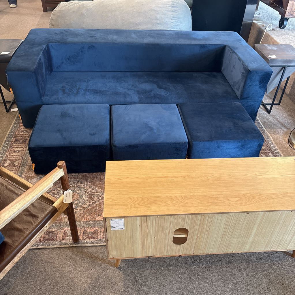 Navy Jaxx Modern Sleeper Sofa U SOFAS