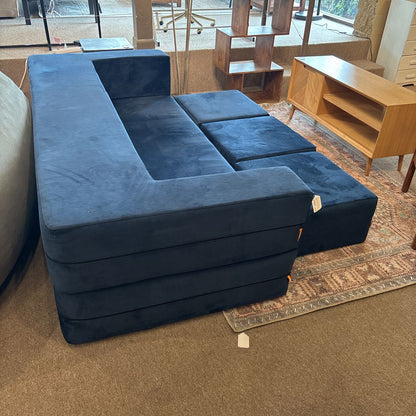 Navy Jaxx Modern Sleeper Sofa U SOFAS