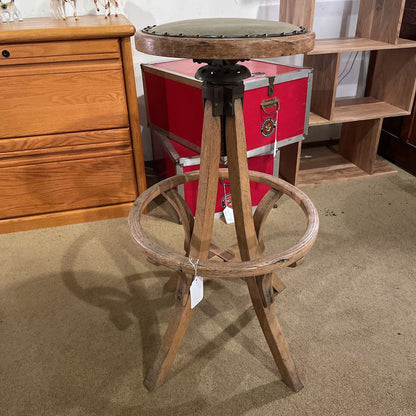 1910s Oak Drafting Stool C STOOLS