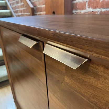 Staggered Plank Walnut Sideboard