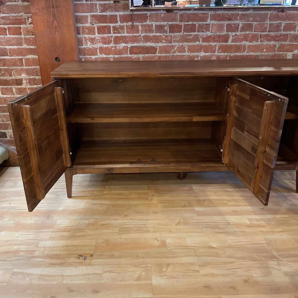 Staggered Plank Walnut Sideboard