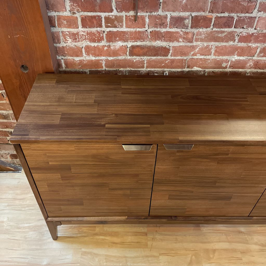 Staggered Plank Walnut Sideboard