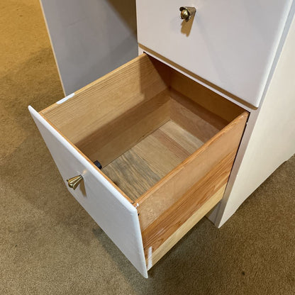 Petite 3 Drawer White Desk C DESKS