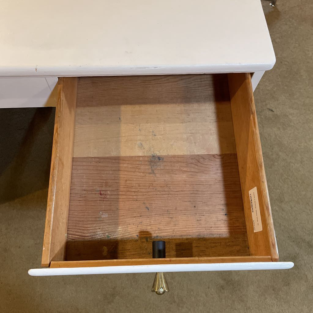 Petite 3 Drawer White Desk C DESKS