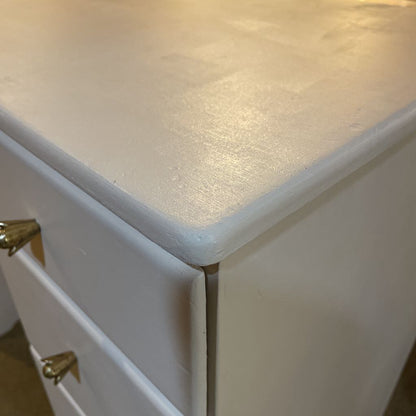 Petite 3 Drawer White Desk C DESKS