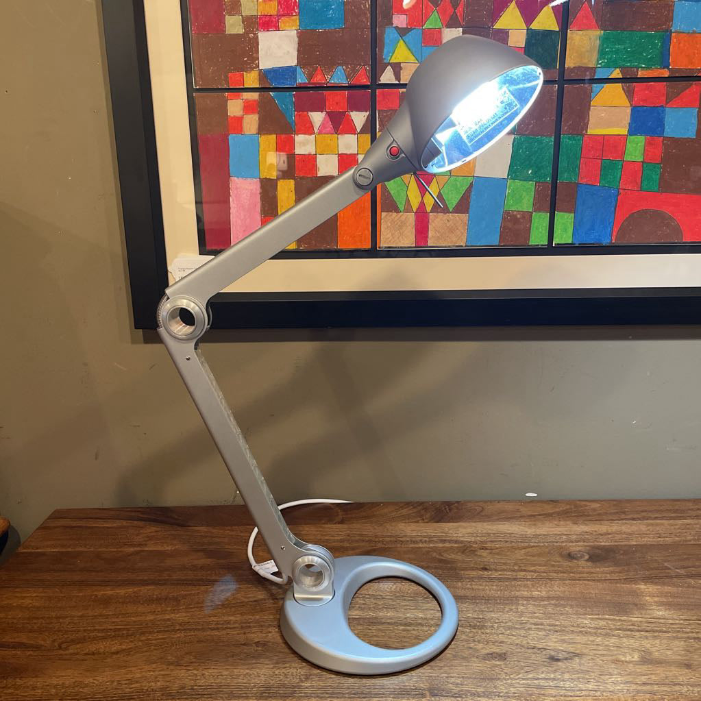 DWR Silver Adjustable Desk Lamp LAMPS