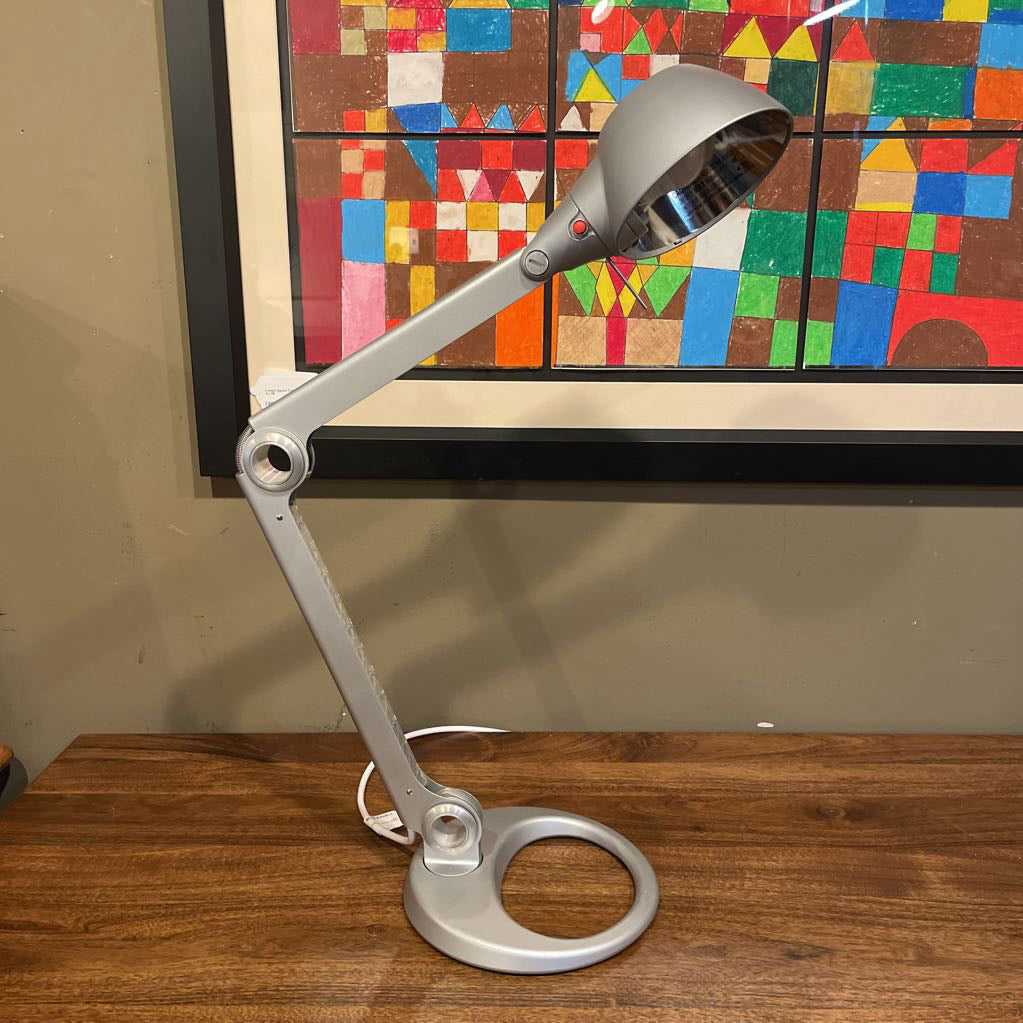DWR Silver Adjustable Desk Lamp LAMPS