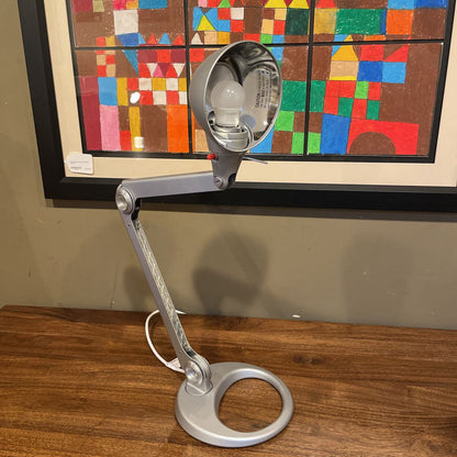 DWR Silver Adjustable Desk Lamp LAMPS