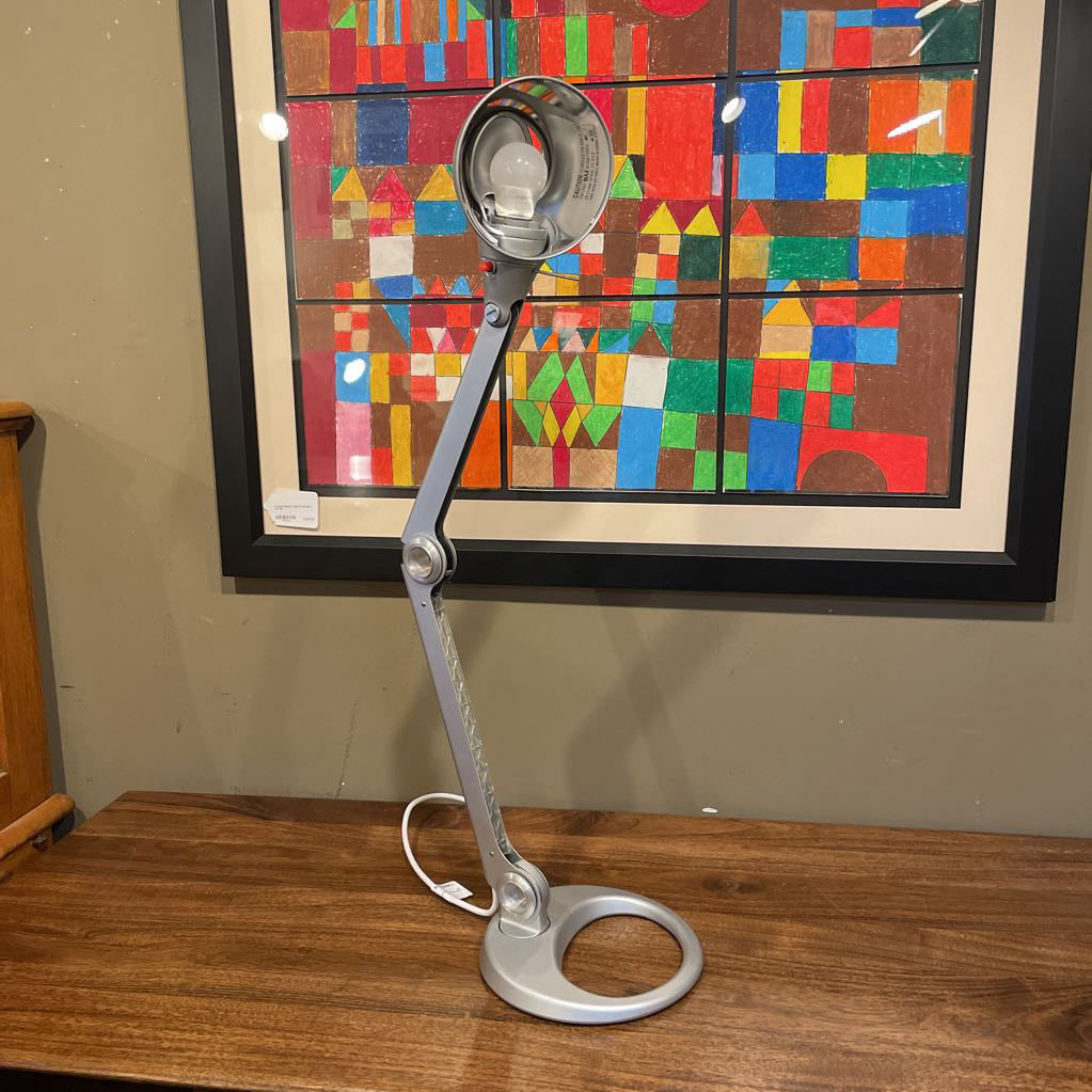 DWR Silver Adjustable Desk Lamp LAMPS