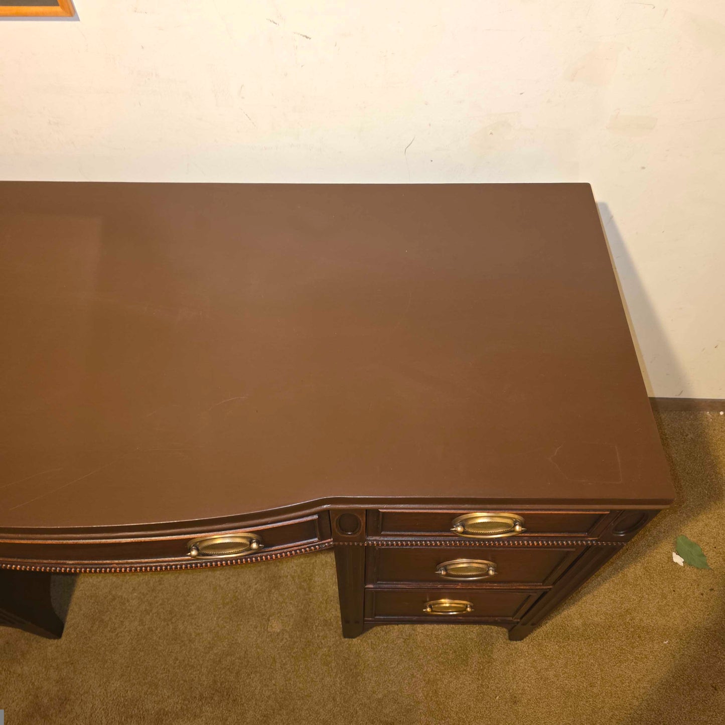 Drexel Mahogany Desk/Vanity with Bench
