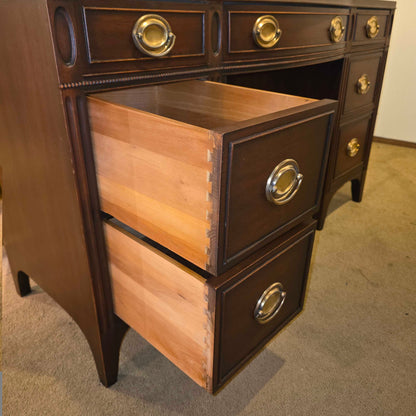 Drexel Mahogany Desk/Vanity with Bench