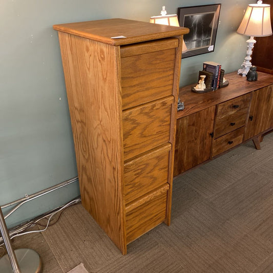 Oak 4Drawer Filing Cabinet C CABINETS