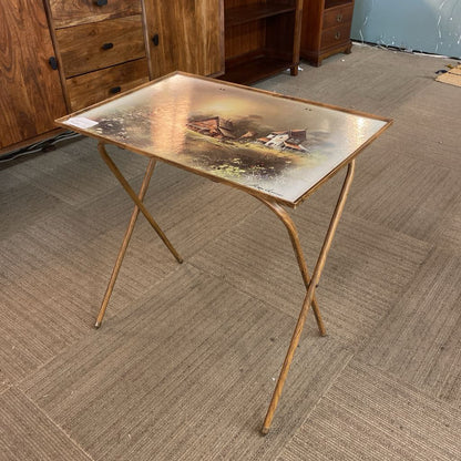 Vintage Farmhouse Painting TV Tray
