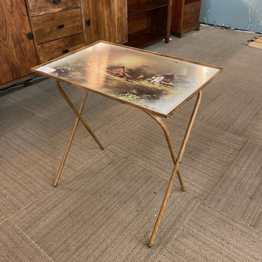 Vintage Farmhouse Painting TV Tray SMALLS
