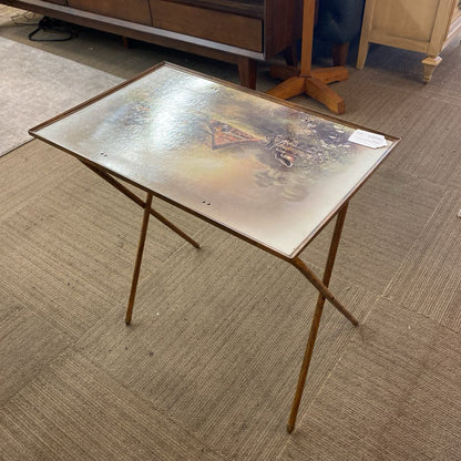 Vintage Farmhouse Painting TV Tray