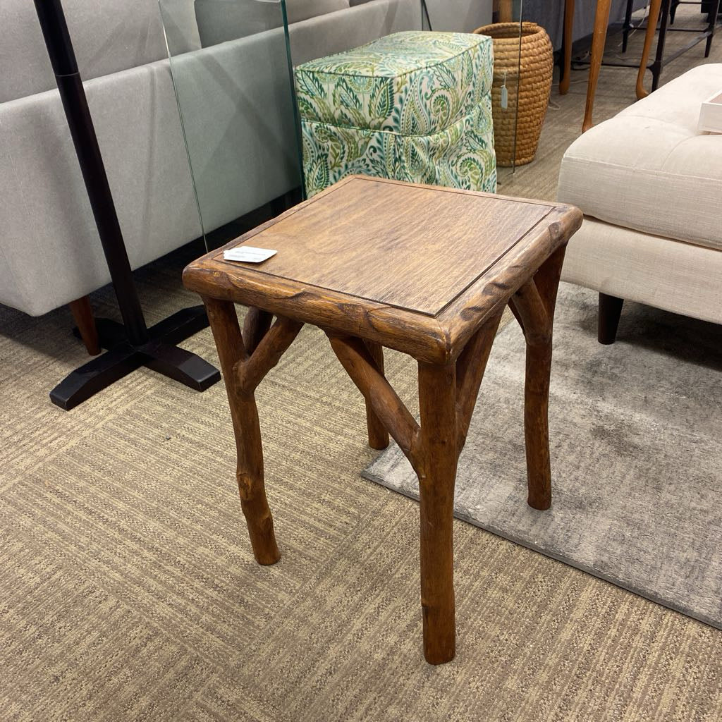 Wooden Branch Stick Leg Side Table C SIDE TABLES