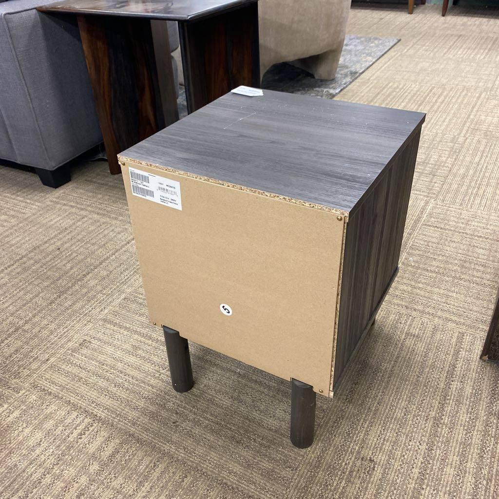 Charcoal One Drawer Nightstand (AS IS) C NIGHTSTANDS