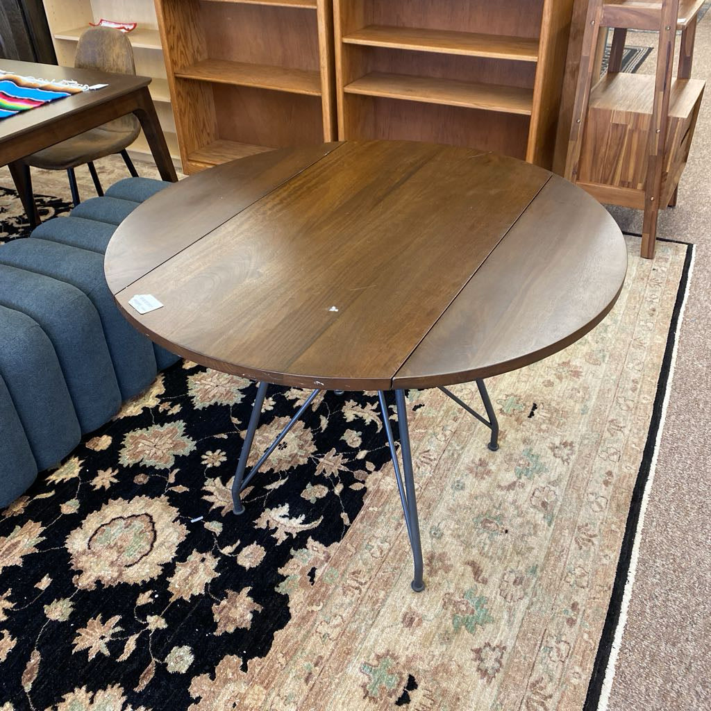 WEST ELM JULES Round Drop Leaf Dining Table (AS IS) C DINING TABLES