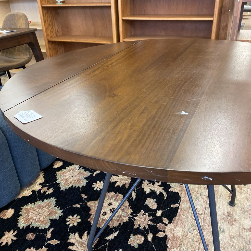 WEST ELM JULES Round Drop Leaf Dining Table (AS IS) C DINING TABLES