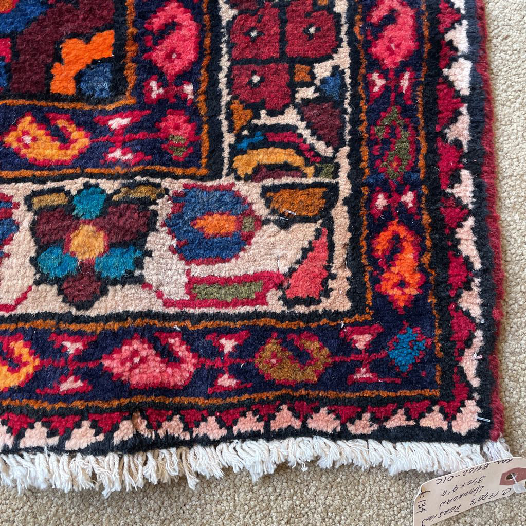 3'10"x 9'11"70's Persian Wool Rug RUGS