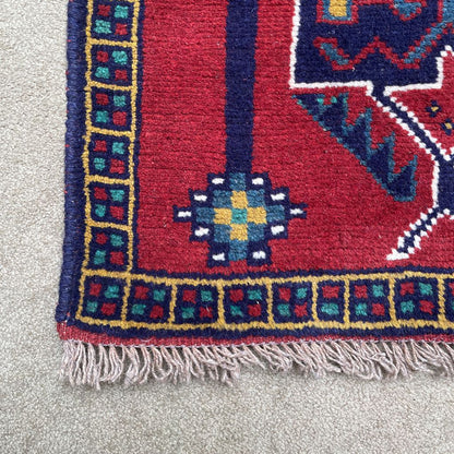 2'2"x 6'4"Persian Wool Hand Knotted Runner Rug