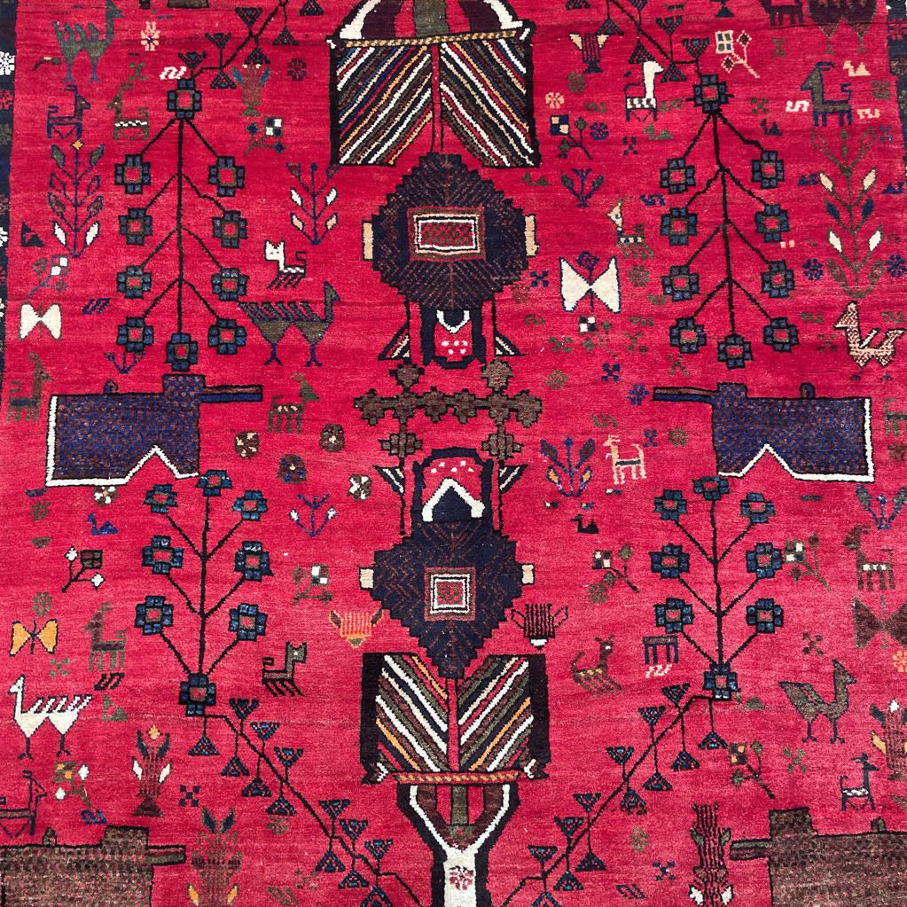 5'2" x 6'3" 70's Persian Sirsin Rug