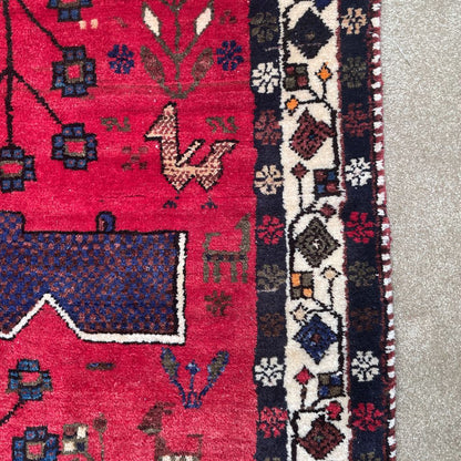 5'2" x 6'3" 70's Persian Sirsin Rug