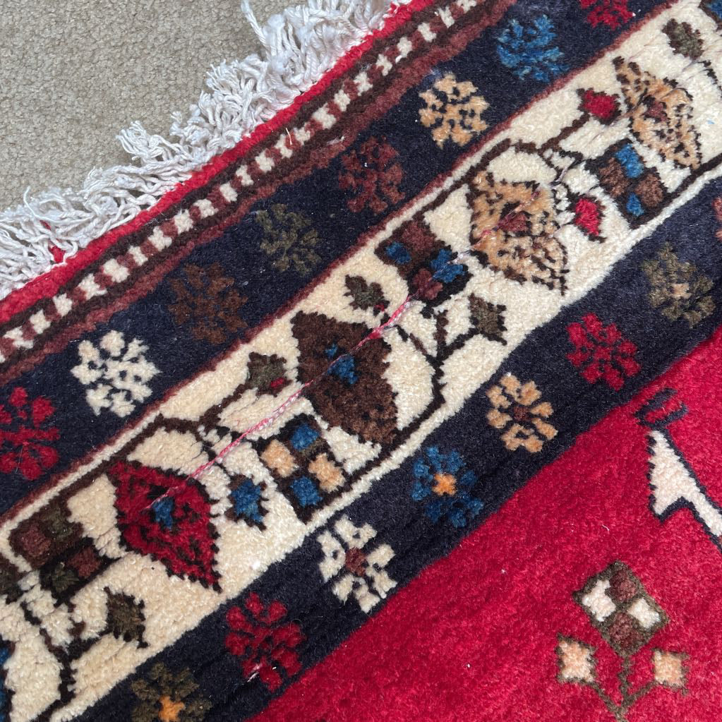 5'2" x 6'3" 70's Persian Sirsin Rug