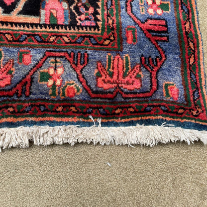 5'x8' 70's Colorful Wool Rug