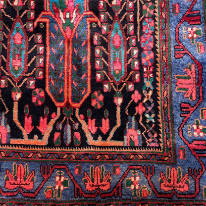 5'x8' 70's Colorful Wool Rug