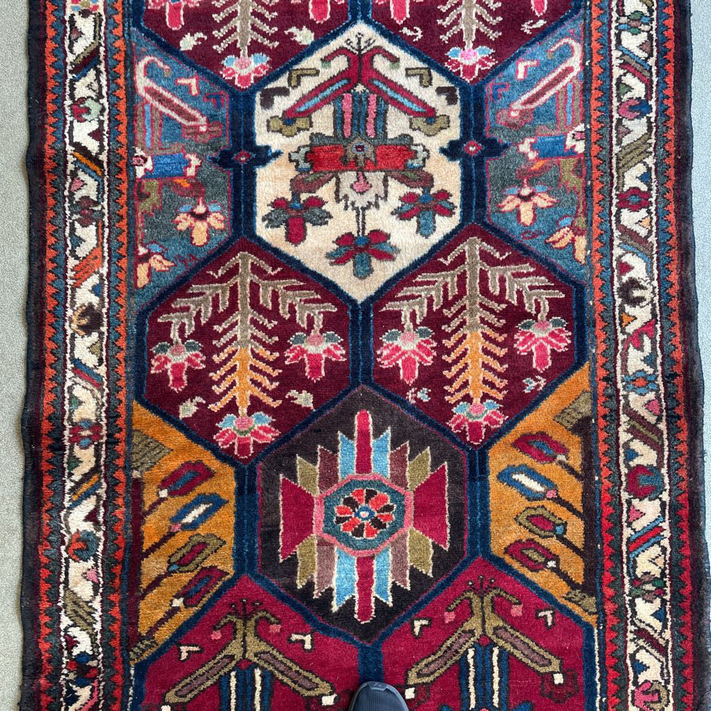 9'8"x 3'8" 70's Persian Bahktiari Rug RUGS