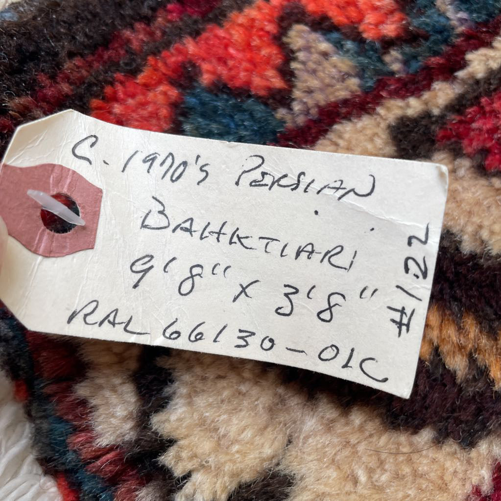 9'8"x 3'8" 70's Persian Bahktiari Rug RUGS