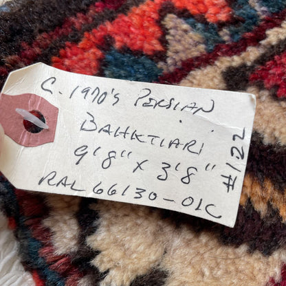 9'8"x 3'8" 70's Persian Bahktiari Rug RUGS