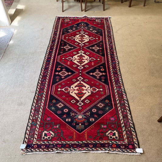 3'9"x9' 60's Persian Rug Hanedon Rug RUGS