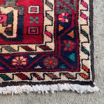 3'9"x9' 60's Persian Rug Hanedon Rug RUGS