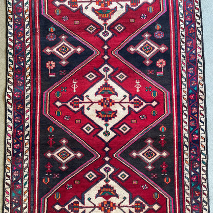 3'9"x9' 60's Persian Rug Hanedon Rug RUGS