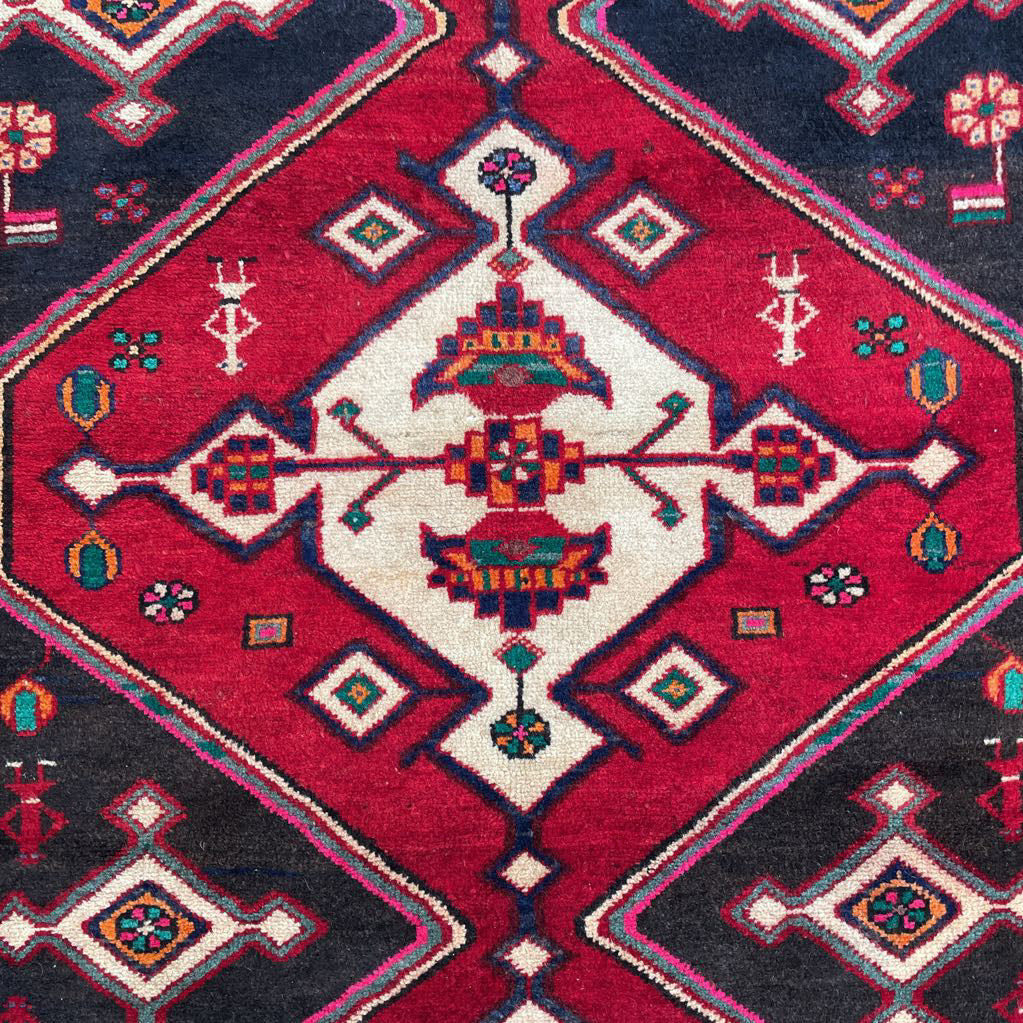 3'9"x9' 60's Persian Rug Hanedon Rug RUGS