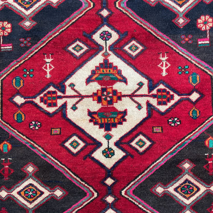 3'9"x9' 60's Persian Rug Hanedon Rug RUGS