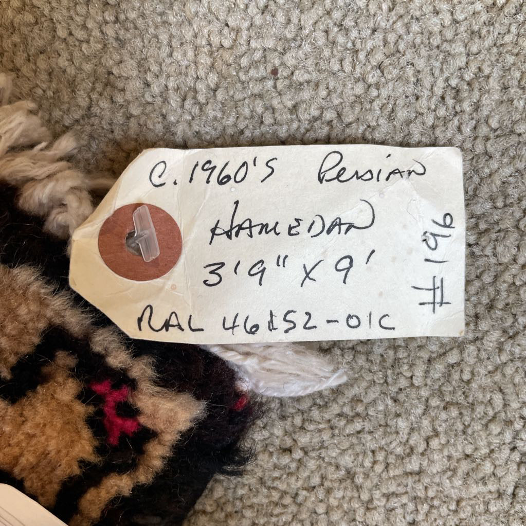 3'9"x9' 60's Persian Rug Hanedon Rug RUGS