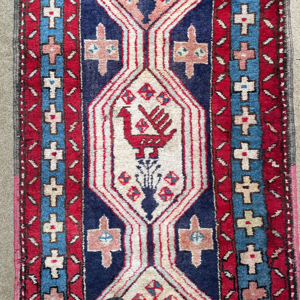 11'x2'3'10" Hand Knotted Persian Runner Rug
