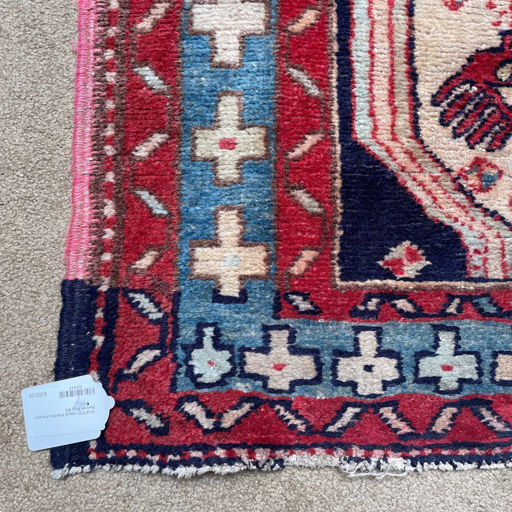 11'x2'3'10" Hand Knotted Persian Runner Rug