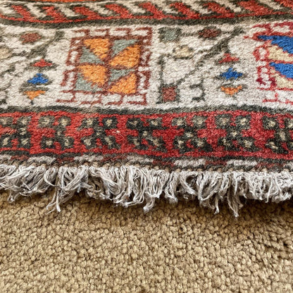 9'10" x 2'5" Muted Colored Persian Runner Rug
