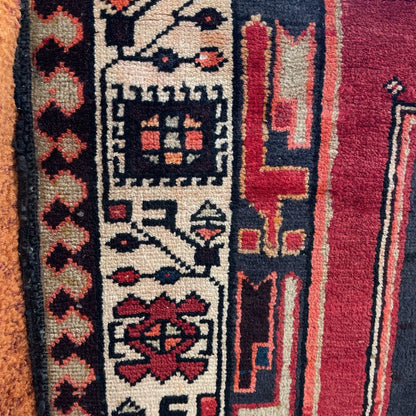 3'8" x 11'.2" 40's Persian Sarab Geometric Gallery Rug RUGS