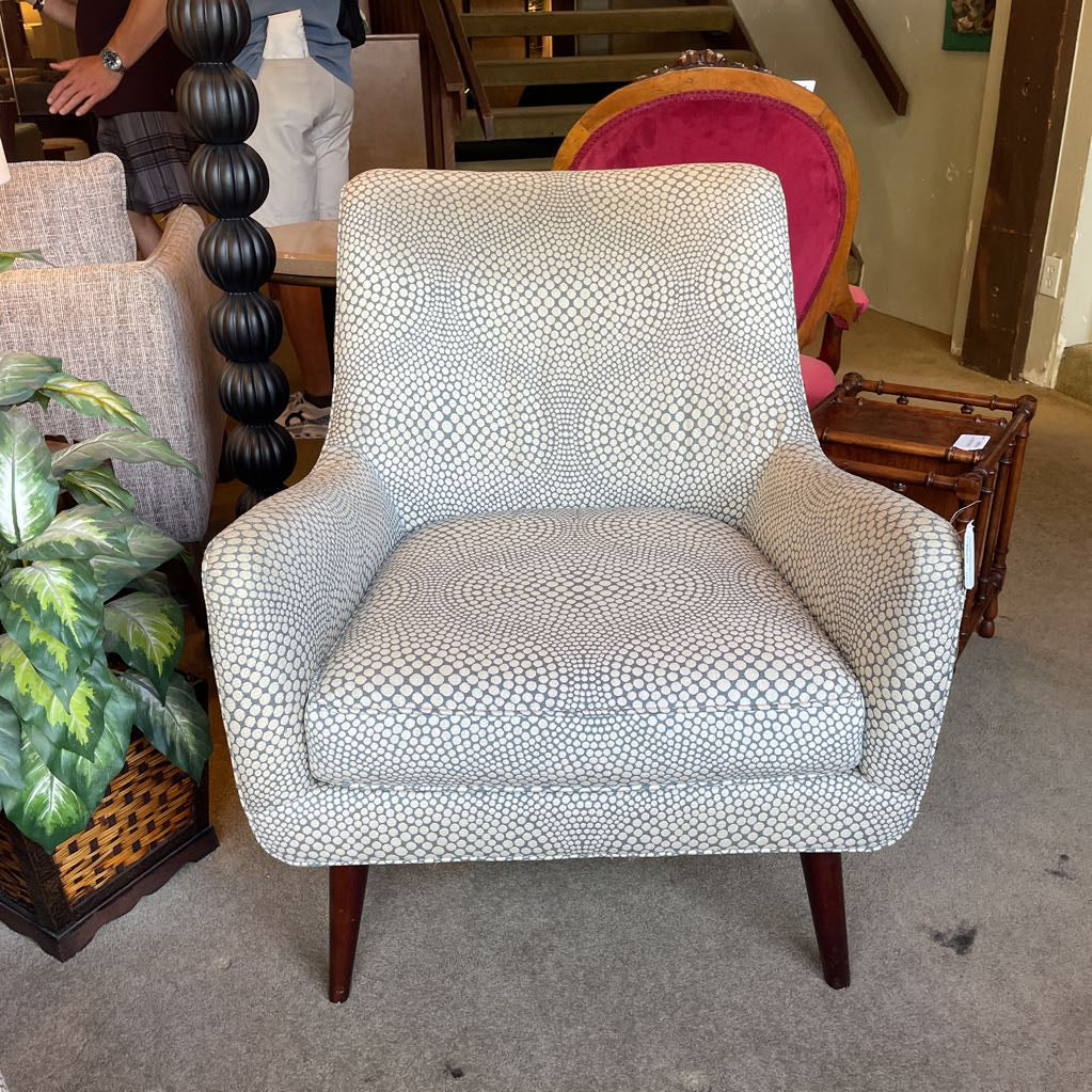 Room and Board Dotted Accent Chair with Ottoman AS IS U ACCENT CHAIRS