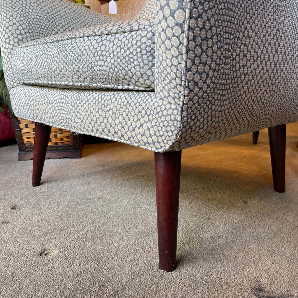 Room and Board Dotted Accent Chair with Ottoman AS IS U ACCENT CHAIRS